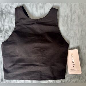 Athleta Conscious Crop in Powervita Black Size XS Cup A-C